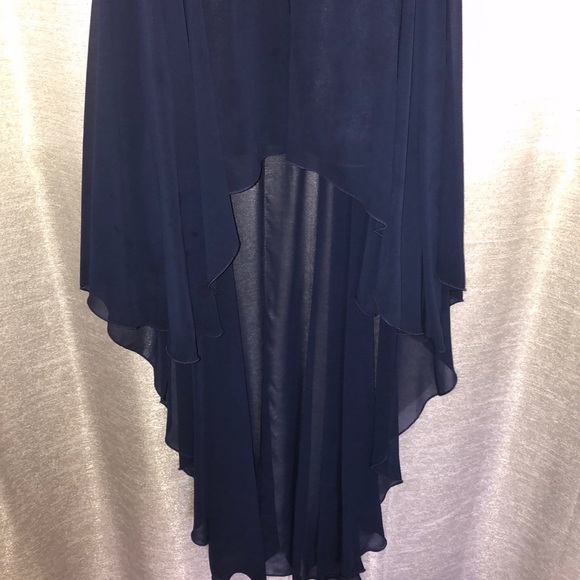 B. Darlin Navy Blue Evening Gown - Picture 4 of 7